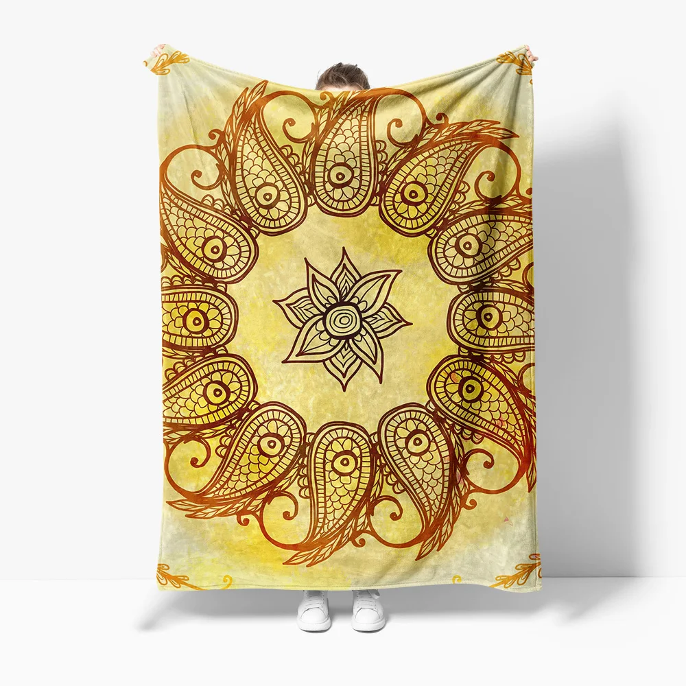 

Одеяло в стиле бохо с мандалой и цветочным принтом, наволочка, постельные принадлежности, декоративное одеяло для дивана