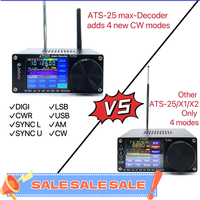 SI4732 0.5-108mhz Portable Radio LSB USB AM FM Pocket Mini Radio 1.9in Screen All Band Radio Receiver HF SW MW VHF Radio