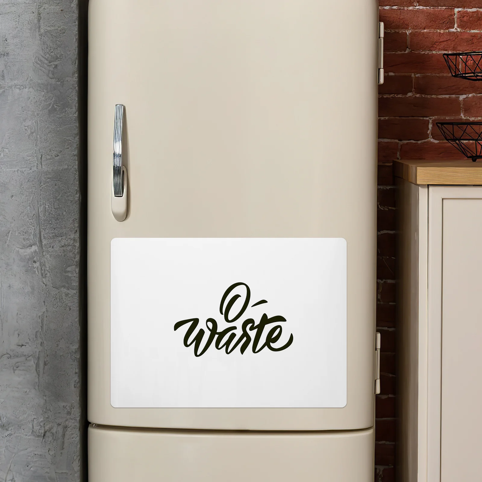 กระดานไวท์บอร์ดแม่เหล็กแบบแห้งลบได้ สติ๊กเกอร์เขียนได้สำหรับตู้เย็น สำนักงาน บ้าน วางแผนงาน กระดานไวท์บอร์ด