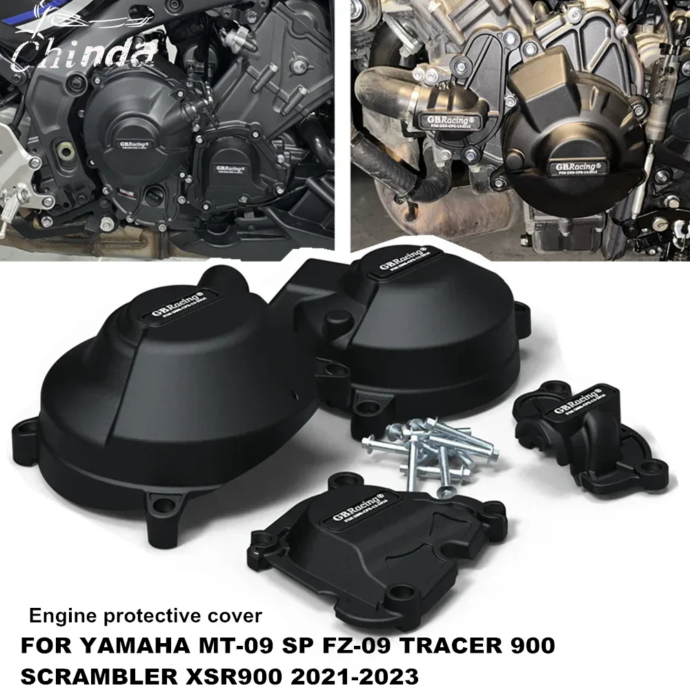 

FOR YAMAHAM MT-09 / SP FZ-09 TRACER 900 SCRAMBLER XSR900 2021-2023 Motorcycle Engine Cover Sets Bonnet Protector Engine Cover