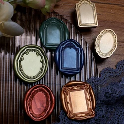 Photo Frame Lacquer Seal Head Retro Mirror Frame Sealing Wax Stamp Head Irregular Copper Head Envelope Invitation Deco Seal