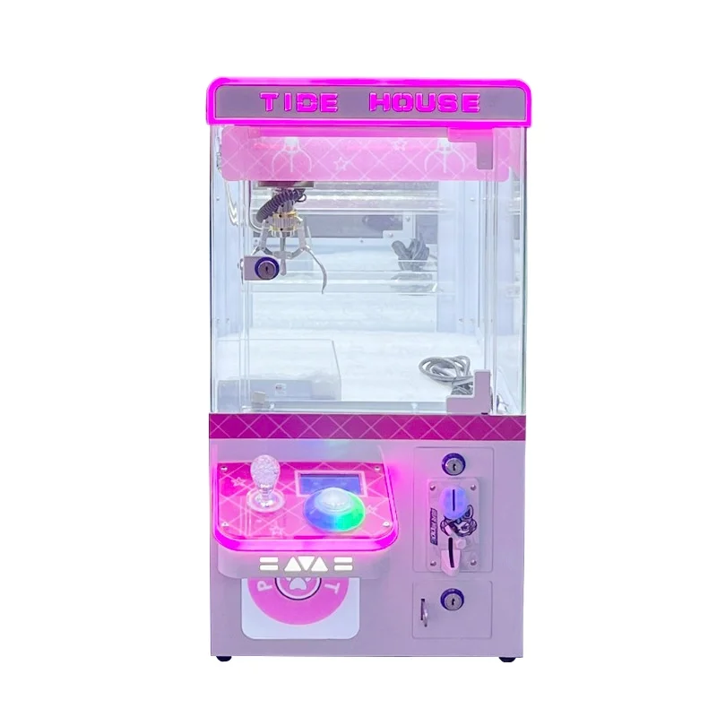 

New Style Crane Claw Coin-Operated Game Machine Mini Plush Toy Gift With Bill Acceptor Made Of Metal 220v