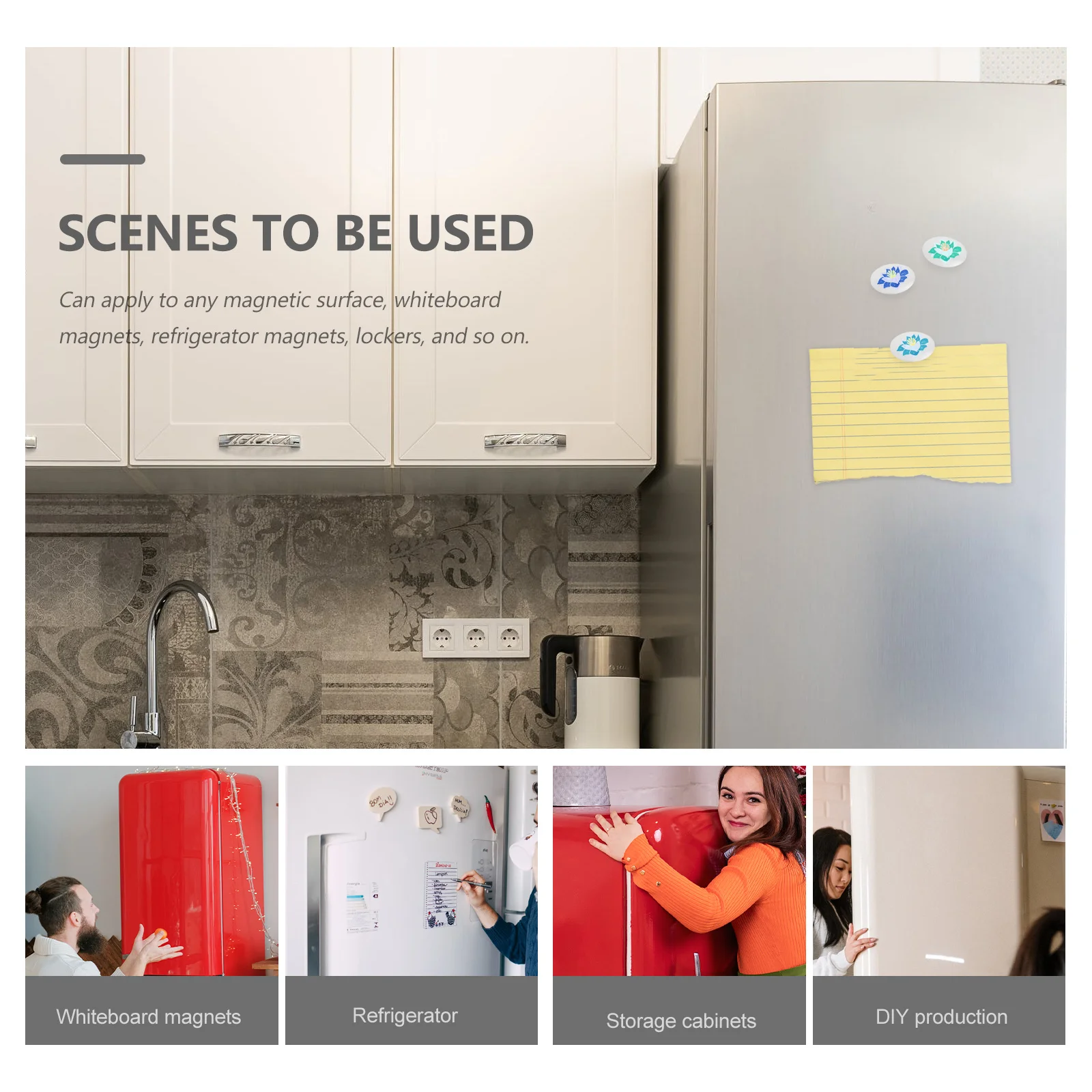 

12Pcs Sublimation Blank Fridge Magnets DIY Heat Transfer Stickers Personalized Designs for Refrigerator Decorations Meaningful