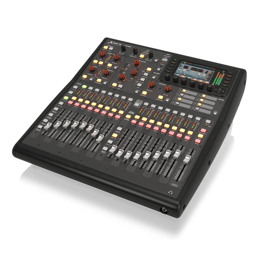 

Музыкальный миксер Behringer X32, 16 XLR, микрофон/линейные входы, аудиооборудование, звуковая система, динамики, цифровой миксер