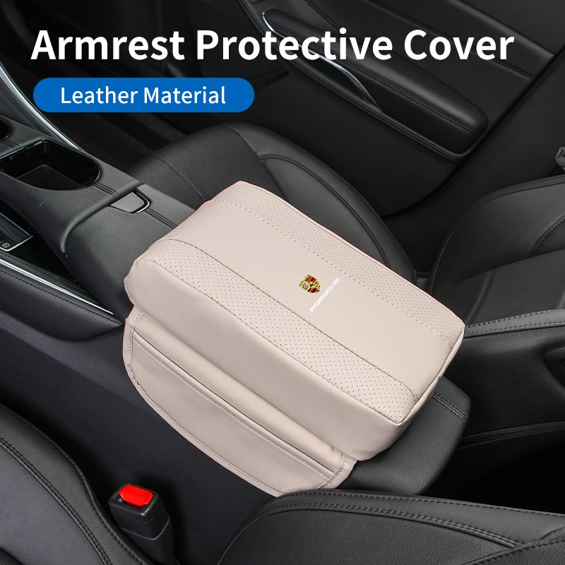 Car Armrest Box Booster Pad Central Armrest Box Storage Pocket Elbow Support For Porsche Panamera Boxster Cayenne 911 970 981 99