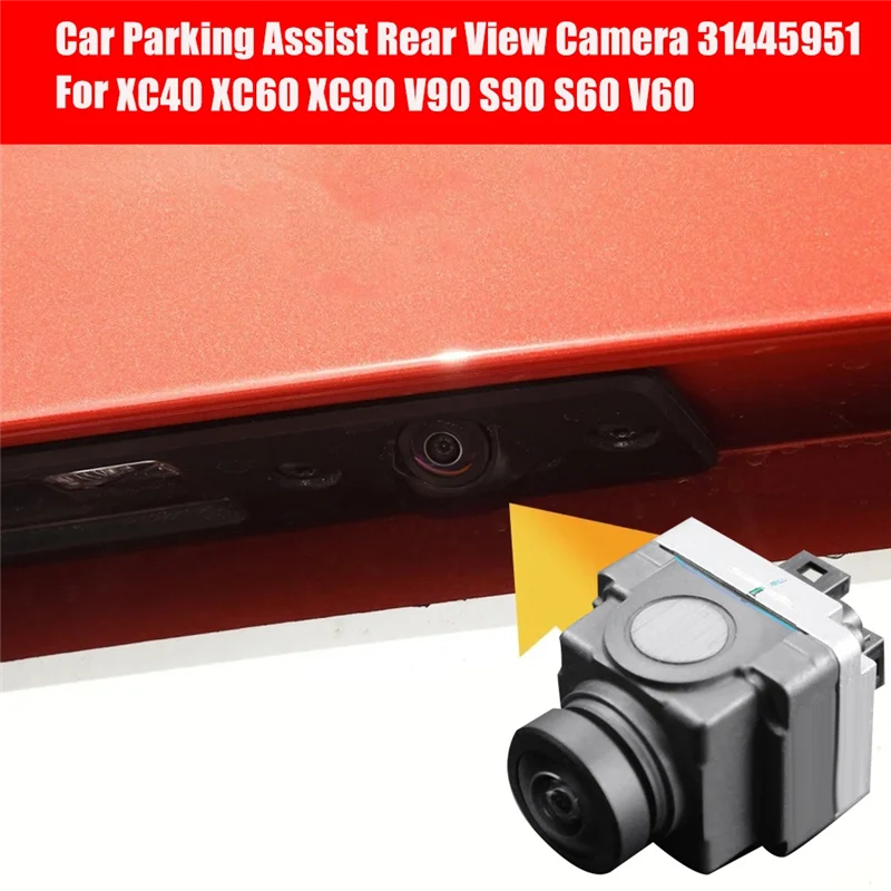 

#409X Car Parking Assist Rear View Camera 31445951 for Volvo V90 S60 16-23 (black)