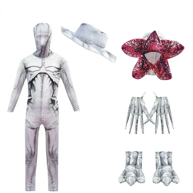 Kids Halloween Costumes for Stranger Things Kids Cosplay Costume Child Horror Jumpsuits Scarry Zombie Demogorgon Cosplay Clothes