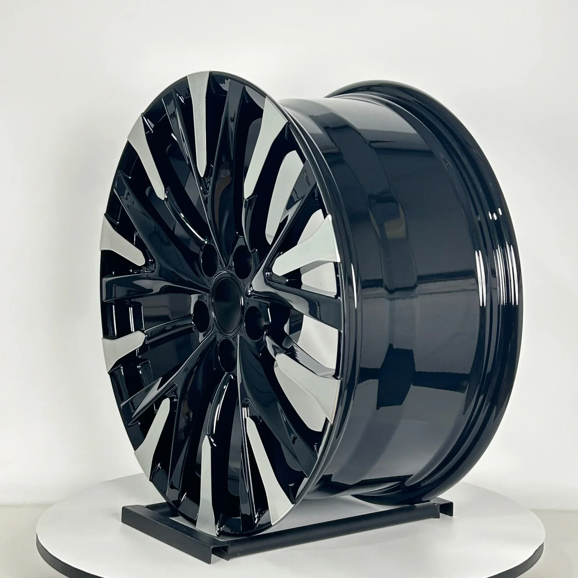 Custom Forged 19-Inch Alloy Wheels Polished Brushed 8J 100mm 35mm Spokes New Aluminum for Passenger Cars Aftermarket Use