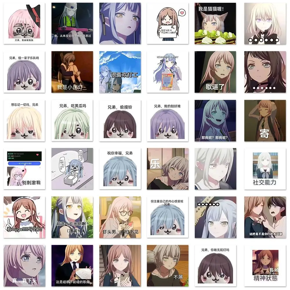 63 قطعة BanG حلم أنون Chihaya أنيمي ملصقات الكرتون الكتابة على الجدران الشارات خوذة سكيت الكمبيوتر المحمول دراجة نارية ملصق ديكور