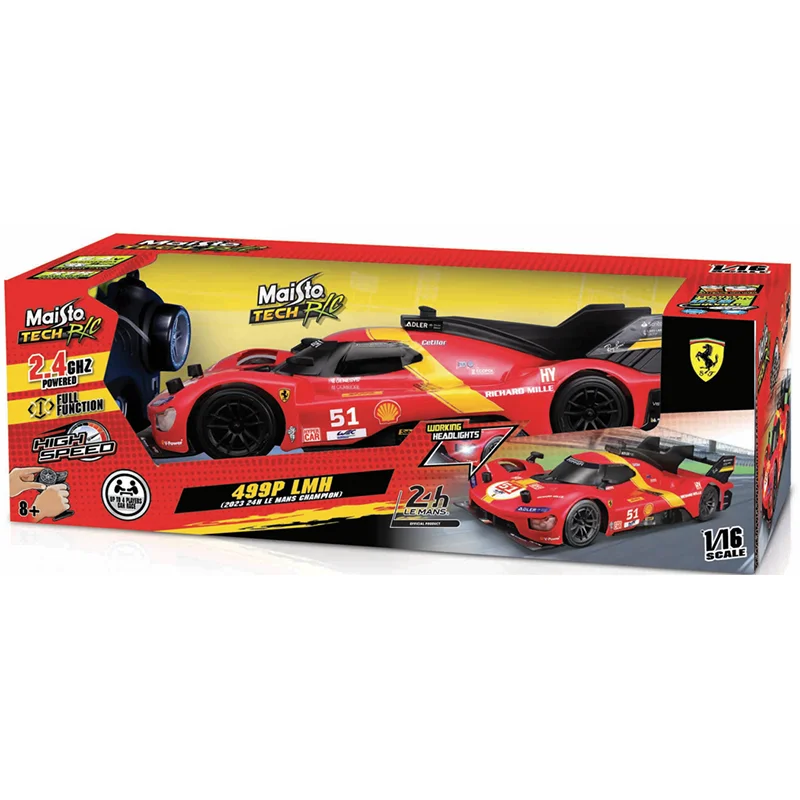 Auf Lager Stärke 1:16 Rc Ferrari 499p # 51 Alpine A424 24-H Le Mans 2,4 GHz ferngesteuerte Automodelle Simulation Miniatur Spielzeug Geschenk