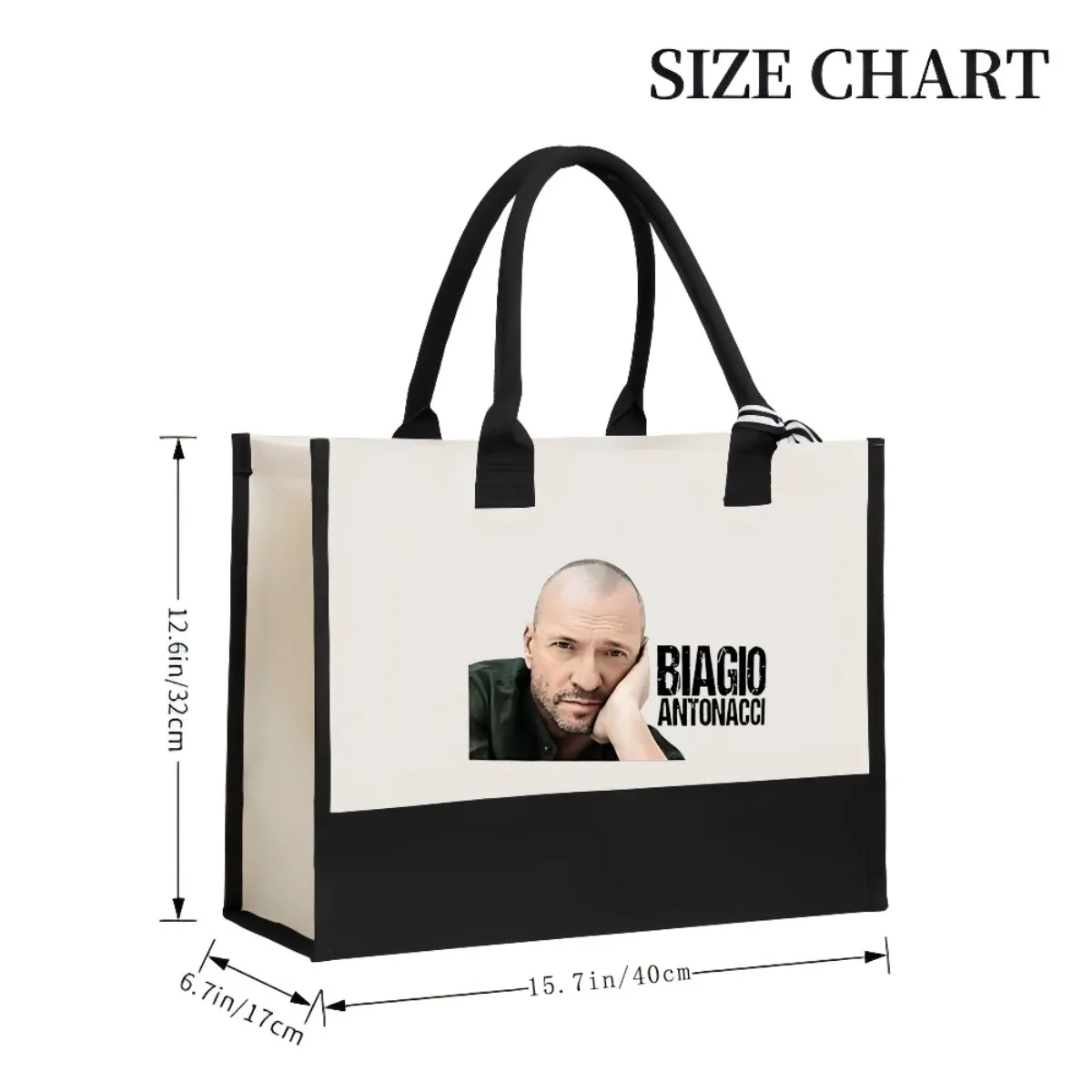 Biagio Antonacci 2026 وصول جديد موضة عملية واسعة قابلة لإعادة الاستخدام حمل حقيبة نمط طباعة 2 لهجة الثقيلة الكتف الكبير با #3