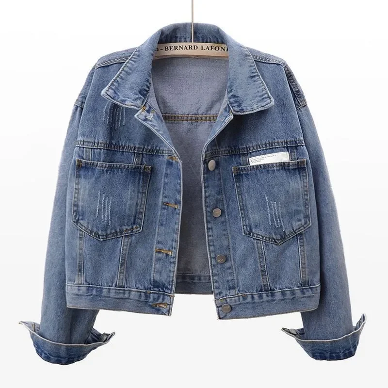 Slimming Denim Jacket For Women Loose Fit Versatile Blazer New Style Amazon Best Seller Fast Delivery Top Selling Product