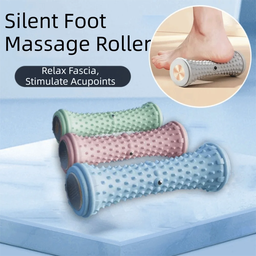 

2 шт., массажный ролик для ног с контролем скорости, средняя твердость, ручная работа, инструмент для релаксации ног, магнитная бусина, бесшумная