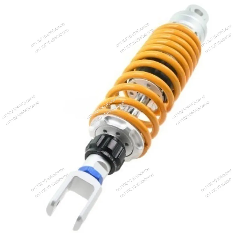 Motorcycle Modified Shock Absorber, Electric Vehicle Damping Adjustable Shock Absorber Split Fork Yellow