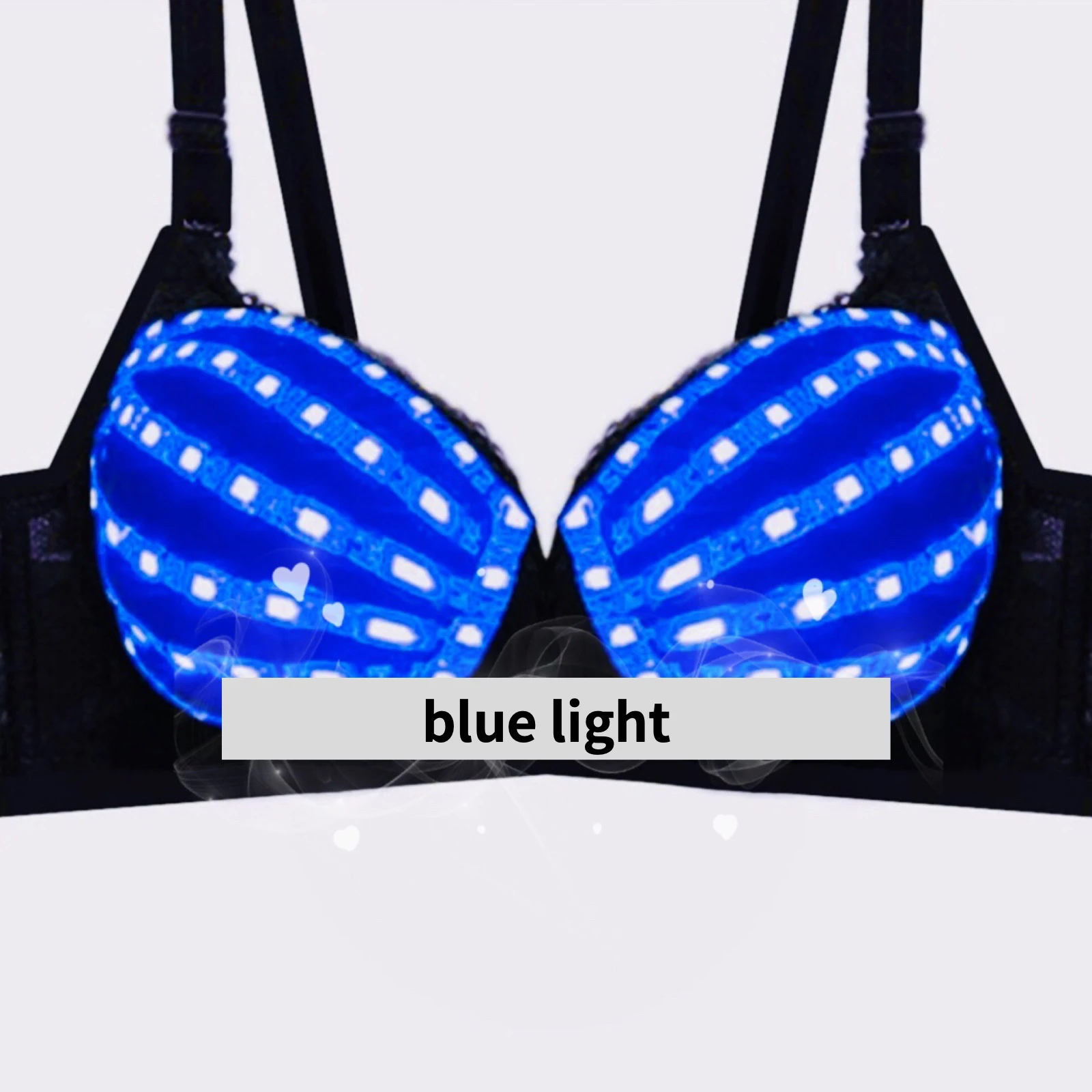 LED 의상 여성 라이트 업 브래지어, 나이트 클럽 바, 파티, 레이브웨어 액세서리, 멋진 빛나는 옷, 카니발, Gogo, 댄서 소품