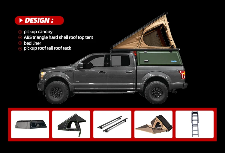 

Водонепроницаемый стальной тент-кунг (5 футов, 5.5 футов, 6 футов) из алюминиевого сплава для пикапов Tacoma, RAM 1500, 2500, 3500, GMC, Hilux, Ford F150, BYD Shark