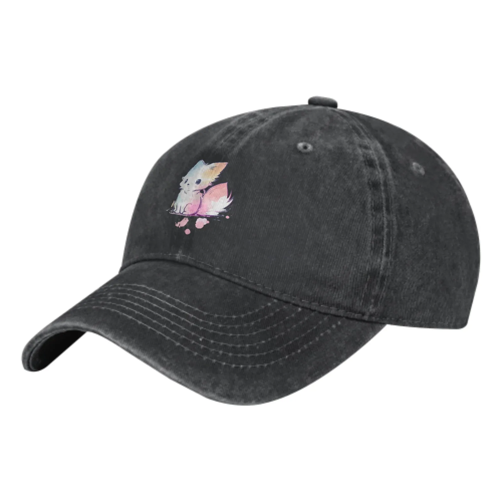 

Cute Cat Casquette Hat Dad Trucker Flat Bill Baseball Cap for Men Women Vintage Adjustable