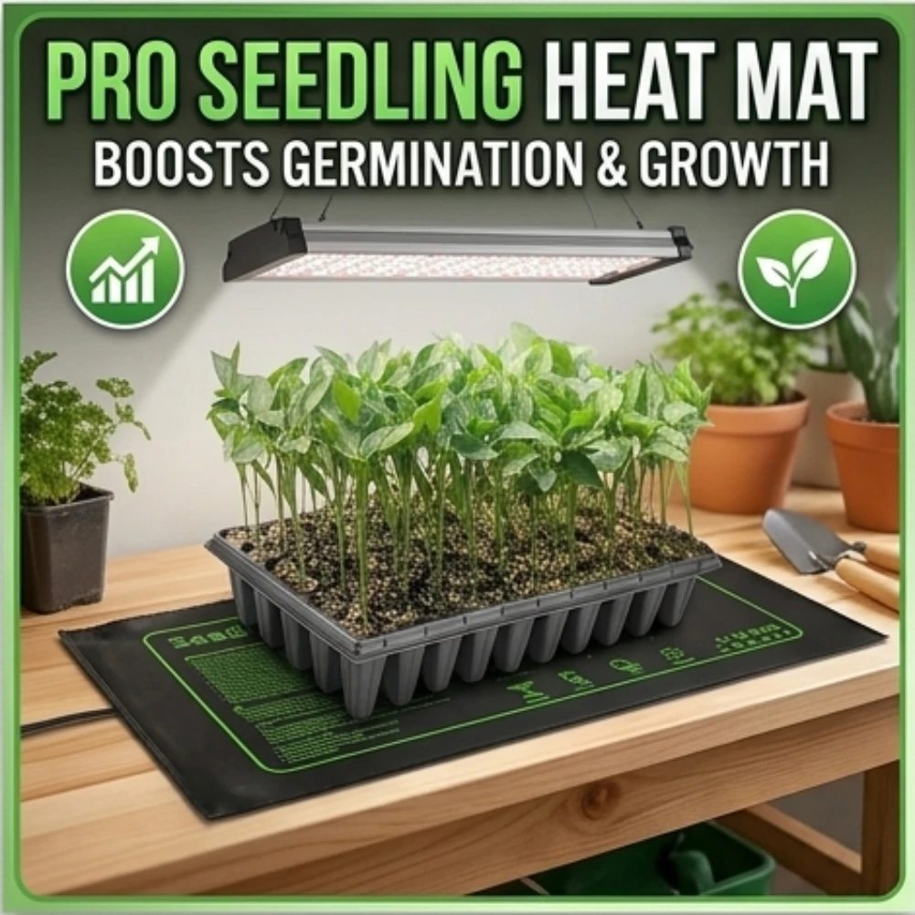 Seedling Heat Mat Waterproof Plant Heating Pad For Seed Germination Propagation Warm Mat For Indoor Garden Greenhouse Grow
