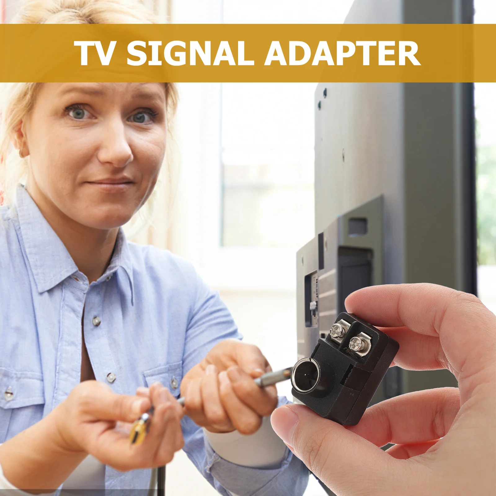 

2Pcs 75-300 Ohm Coaxial Adapter Signal Matching Connector Professional Quality Reusable Hand Removable