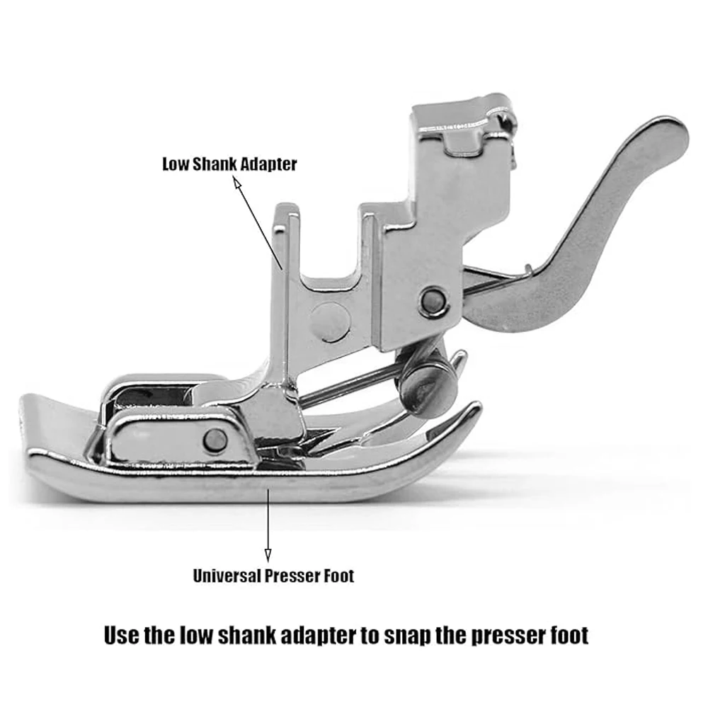 Snap on Low Shank Presser supporto per piedino piedino adattatore per piedini cambio rapido per accessori per macchine da cucire domestiche pezzi di