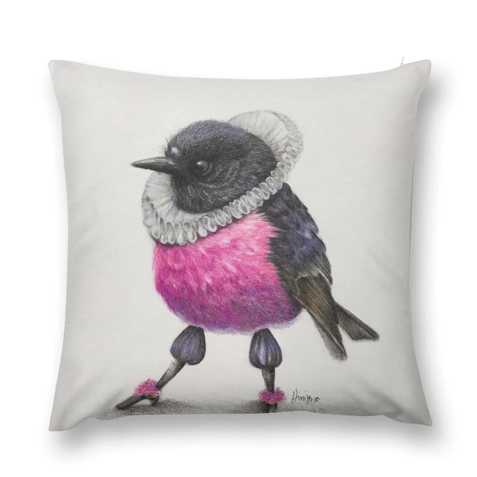 Jacobean Pink Throw Pillow Pillowcase Cushion Anime Sitting Cushion pillow