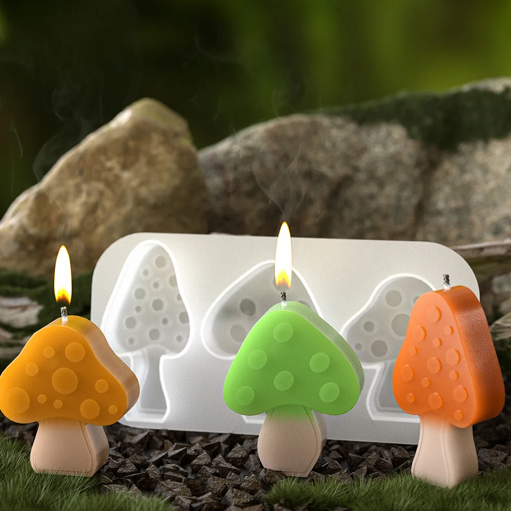 

2Pcs Creative Mold Set Silicone DIY Mushroom Pinecone Shapes for Decoration Pine Cone Mould