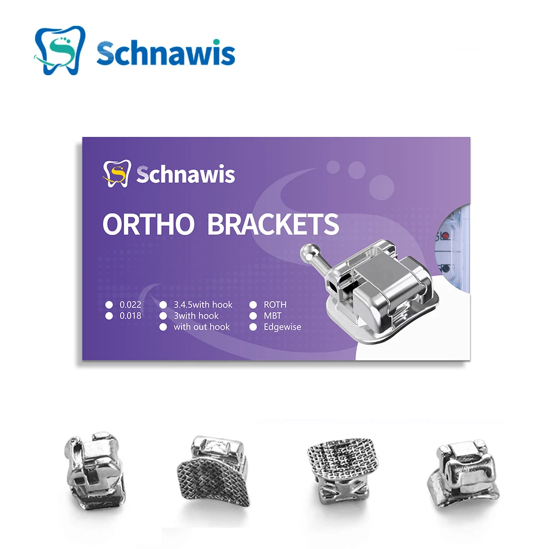 20Pcs/set Dental Orthodontic Metal Self-ligating Brackets Braces Movable Hooks Roth MBT Edgewise +Tool Orthodont Materiales