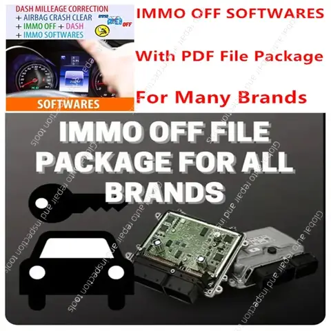 IMMO OFF+DASH + IMMO 소프트웨어 32GB + 에어백 충돌 제거 + MMO OFF 소프트웨어 파일 패키지 Immo 에어백 대시 마일리지 수정