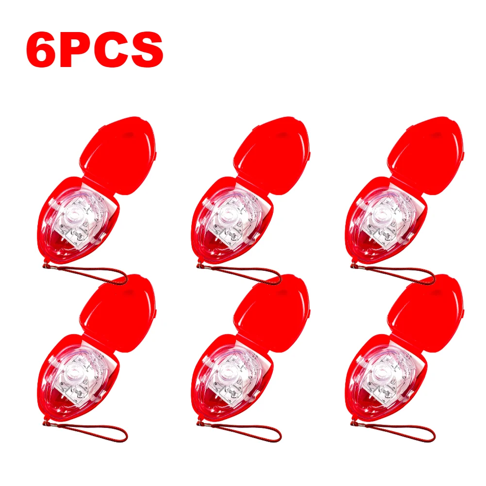 1-10PCS Ehbo CPR Ademhalingsmasker One-Way Kunstmatige Ademhaling Ademhalingsautomaat Maskers Outdoor Camping Emergency redder vraagt