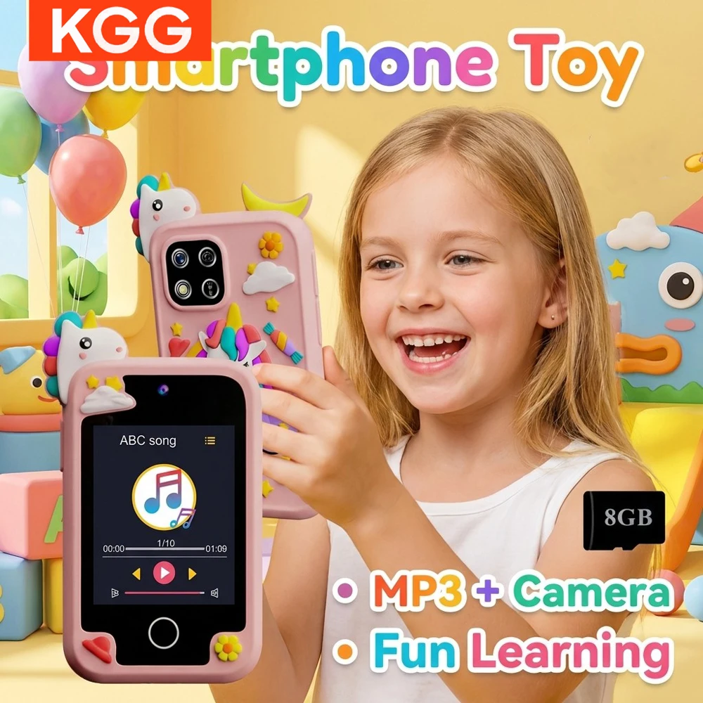 28'-touchscreen-mini-kids-smart-phone-8g-habit-track-cartoon-unicorn-baby-mobile-educational-tools-birthday-festival-gifts-toys