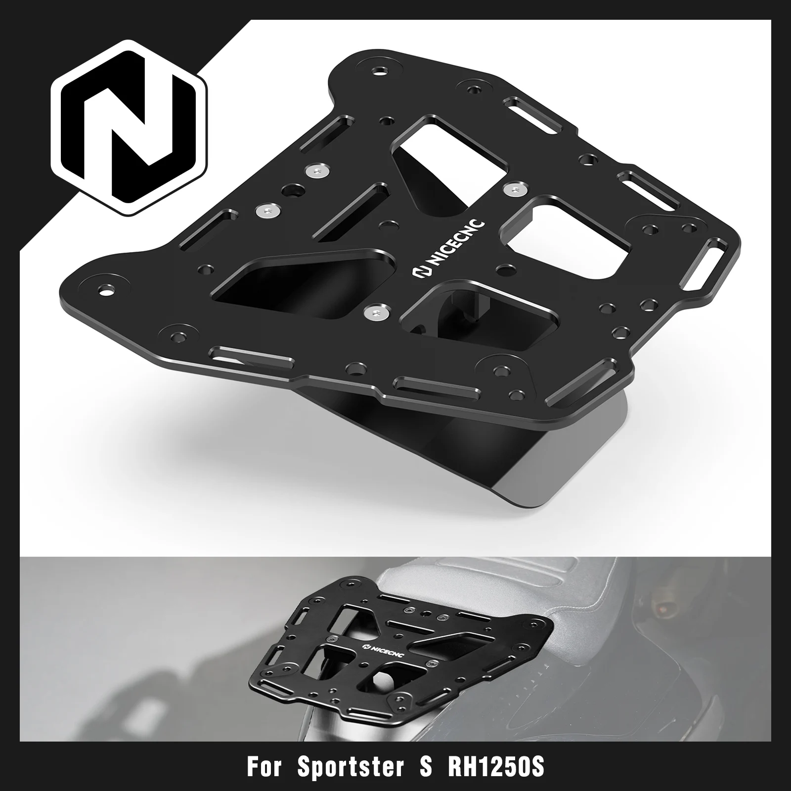 

Rear Luggage Rack Cargo Saddlebag Support Bracket Mount For Harley Sportster S RH1250S 2021-2024 RH 1250 S RH 1250S RH1250 S