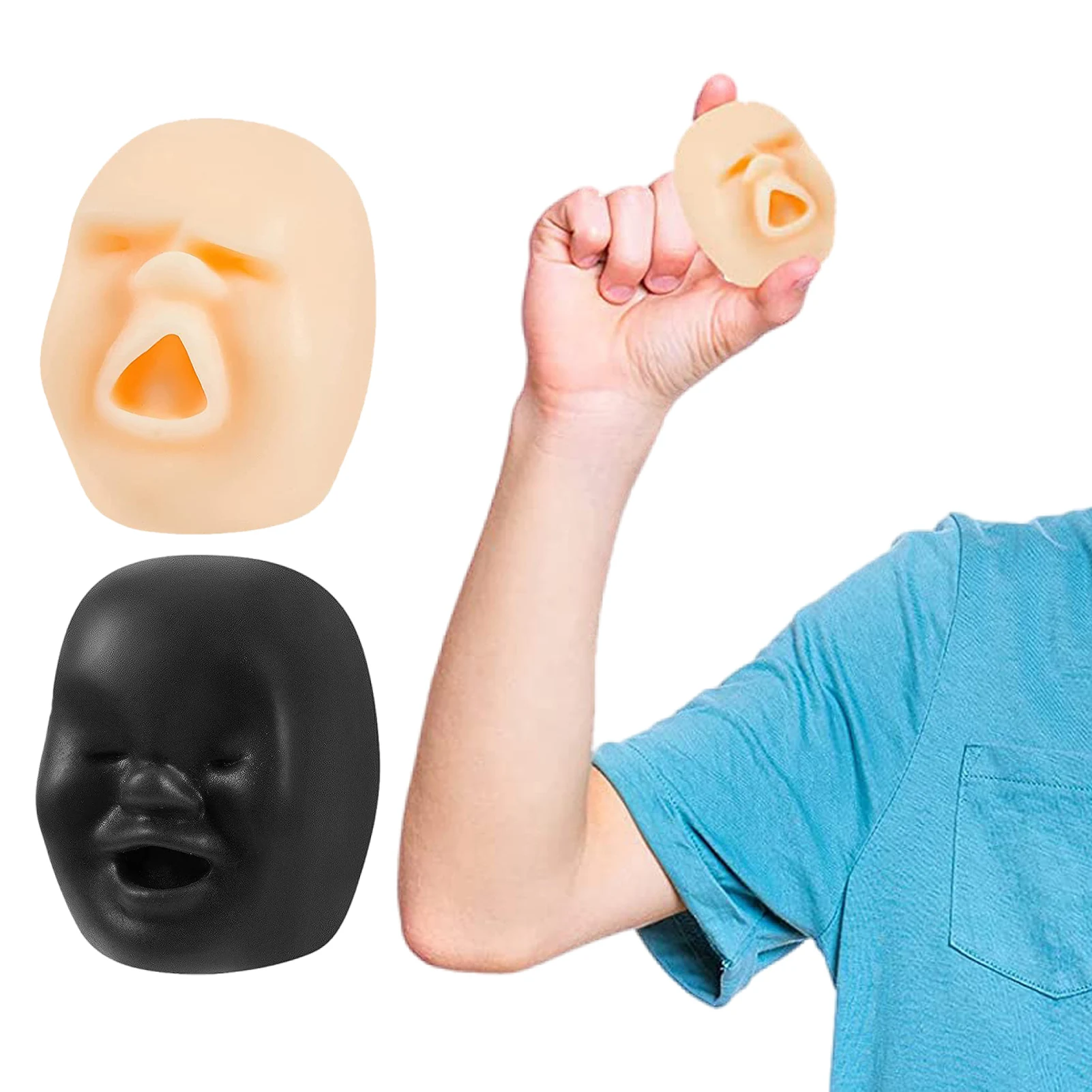 *Human Face Emotion Vent Ball Resin Relax Doll Fun Novelty Caomaru Antistress Ball Toy Adult Stress Relieve Novelty Toys Gifts ﻿