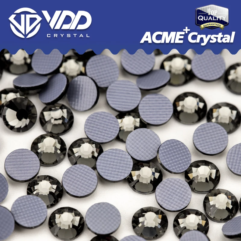 VDD AAAAA Top Qualität ACME + Serie Glas Hot-Fix Kristall Strass Flache Rückseite Strass Steine Für DIY Kleidung stoff Dekorationen