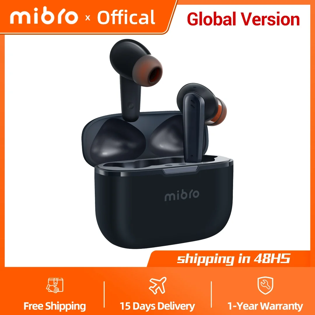 

Mibro AC1 ANC Wireless Earphones 42dB Active Noise Cancellation Bluetooth 5.2 Transparency Mode Sport TWS Earbuds