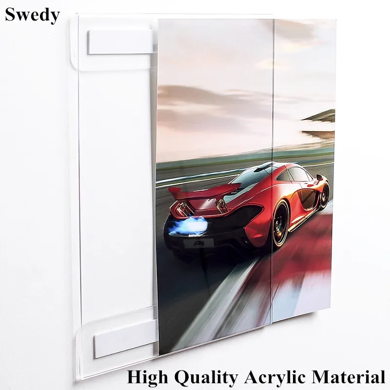 A4 Wall Mount Acrylic Sign Holder Menu Paper Card Holder Display Stand 8.5 x 11 Inches Picture Photo Ad Poster Frames