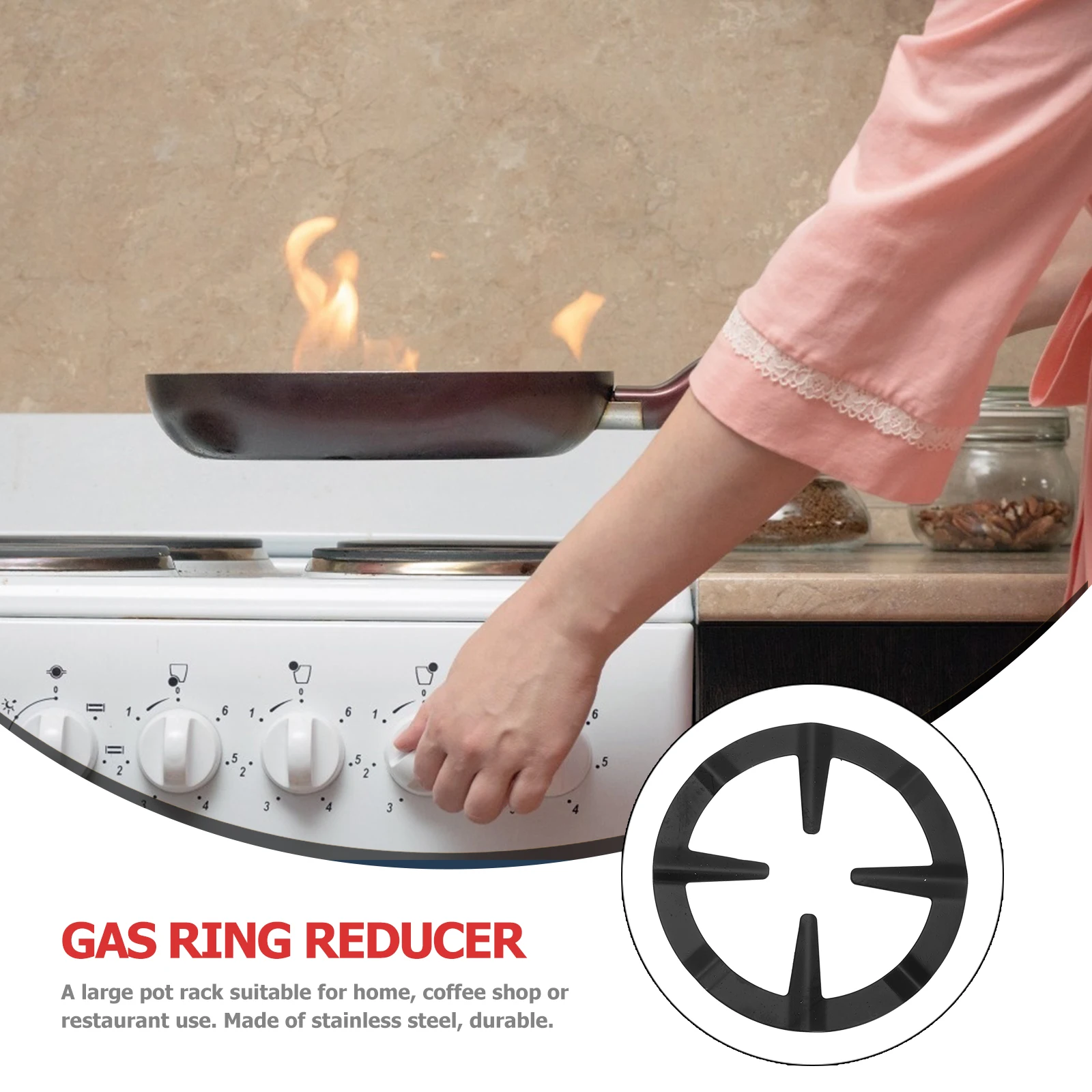 

4pcs Gas Stove Tripod Grate Middle Support Burner Stand Hob Rack Coffee Pot Holder Stainless Steel Pot Stove Stand