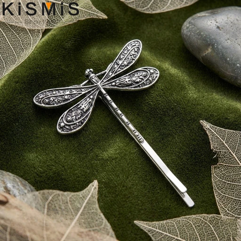 

Retro Dragonfly Hair Pin Silver Bobby Pins for Women Simple Hair Clip Decorative Hair Accessories 1PC