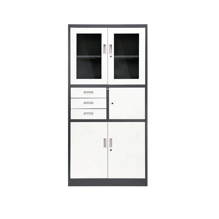 Office File Cabinet Large Capacity Modern Wrought Iron Cabinet Stainless Steel Office Cabinet