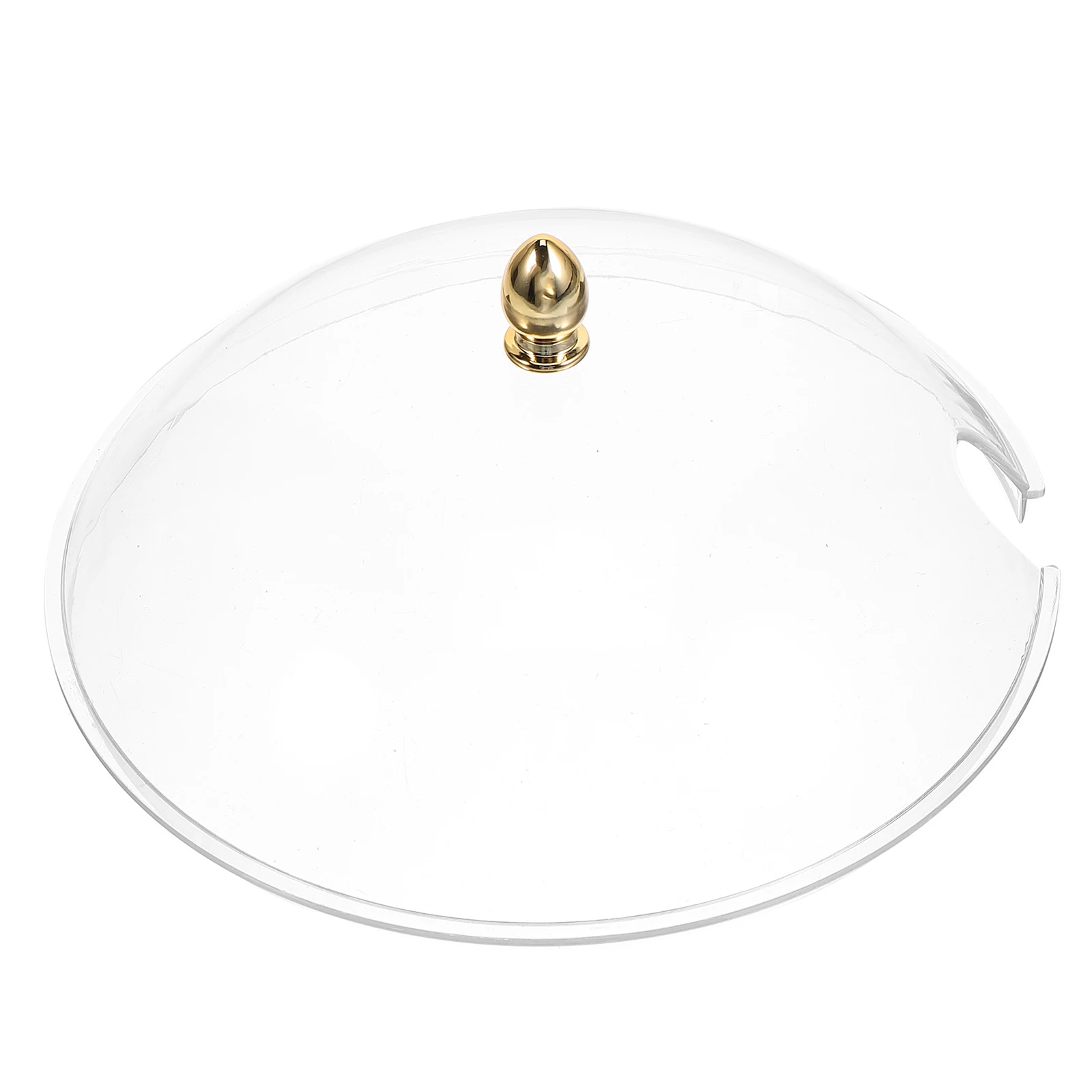 

Acrylic Food Cover Transparent Dust-Proof Bowl Lid Heat Resistant Kitchen Storage Protector For Salad Ice Cream Cake Container