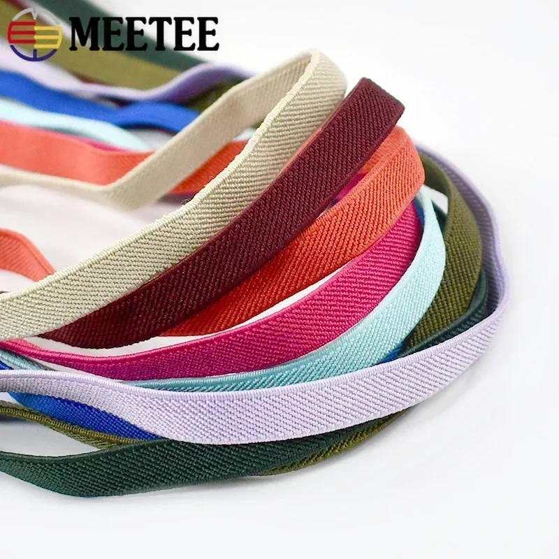 2/5M 10mm Sewing Elastic Band for Bra Soft Skin Underwear Rubber Bands Pants Skirts Webbing Ribbon Bias Binding Tapes