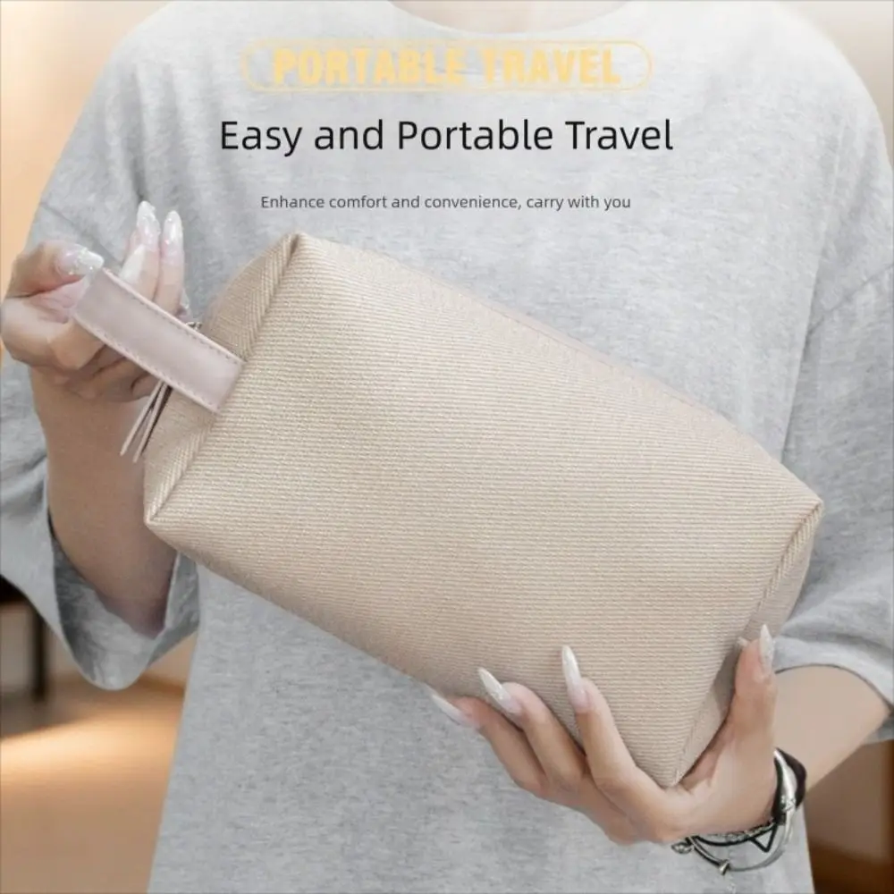 High Quality PU Leather Makeup Bag Portable Large Capacity Cosmetic Bag Multifunctional Waterproof Toiletry Storage Bag Travel