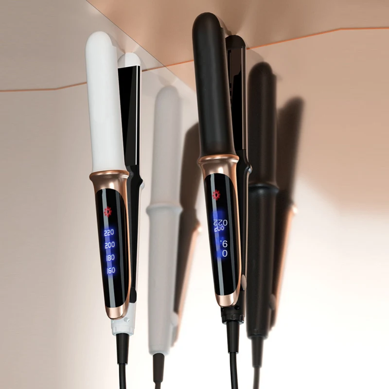 2-in-1 Professioneller Haarglätter mit Verstellbarer Titanplatte und Negativionen-Technologie Haarstyling-Werkzeug – Detail 6