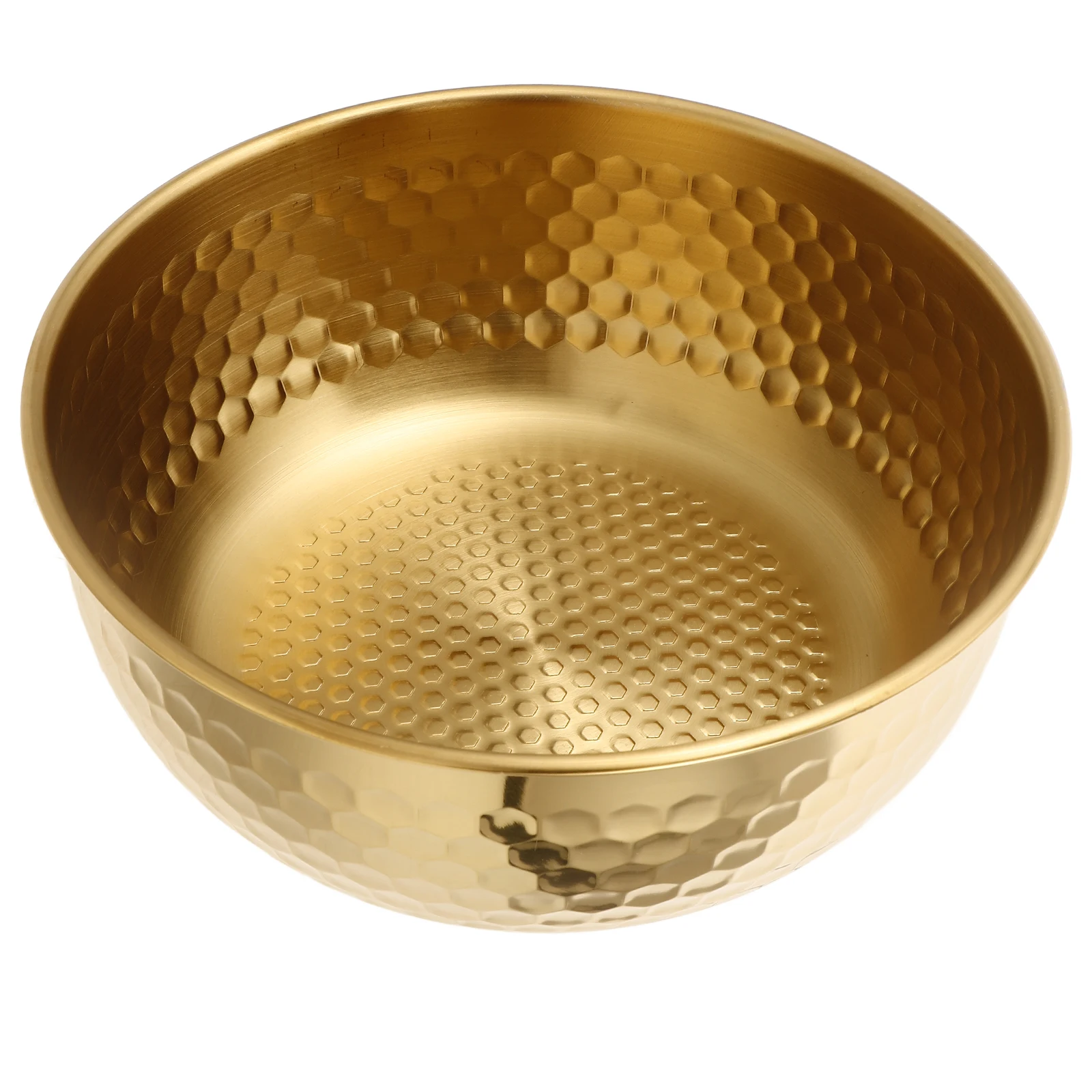 

Stainless Steel Salad Bowl Japanese Hammered Pattern Decorative Kitchen Bowls for Home Large Capacity Easy Clean