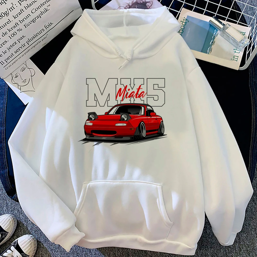 Miata hoodies women funny gothic 90s sweat y2k sweatshirts sweater women japanese sweater