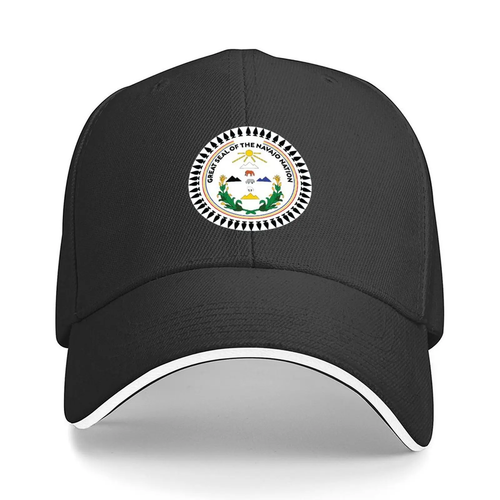 

navajo nation- navajo nation flag - great seal of the navajo nation Baseball Cap derby hat Ball Cap Woman Men's