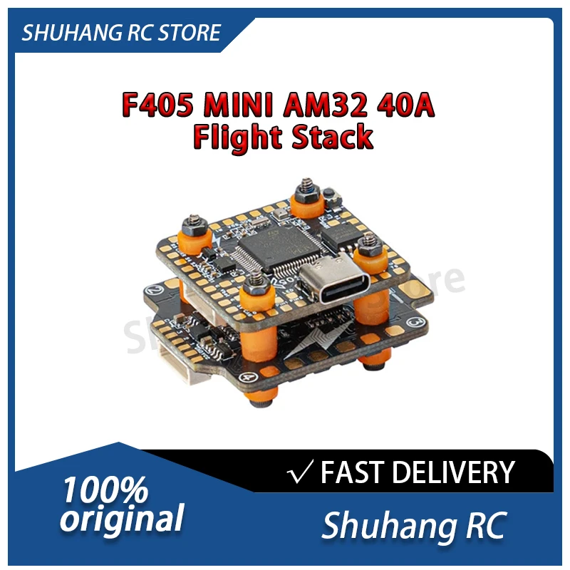 

Shuhang RC F405 Mini Flight Controller AM32 ESC 40A Flight Stack Built-in Blackbox OSD for FPV Racing Drone Aerial Photography