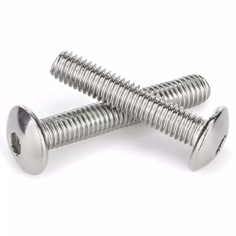 M2 M2.5 M3 M4 M5 M6 M8 M10 304 A2-70 304 Stainless Steel Hexagon Round Hex Socket  Head Button Allen Bolt image 4