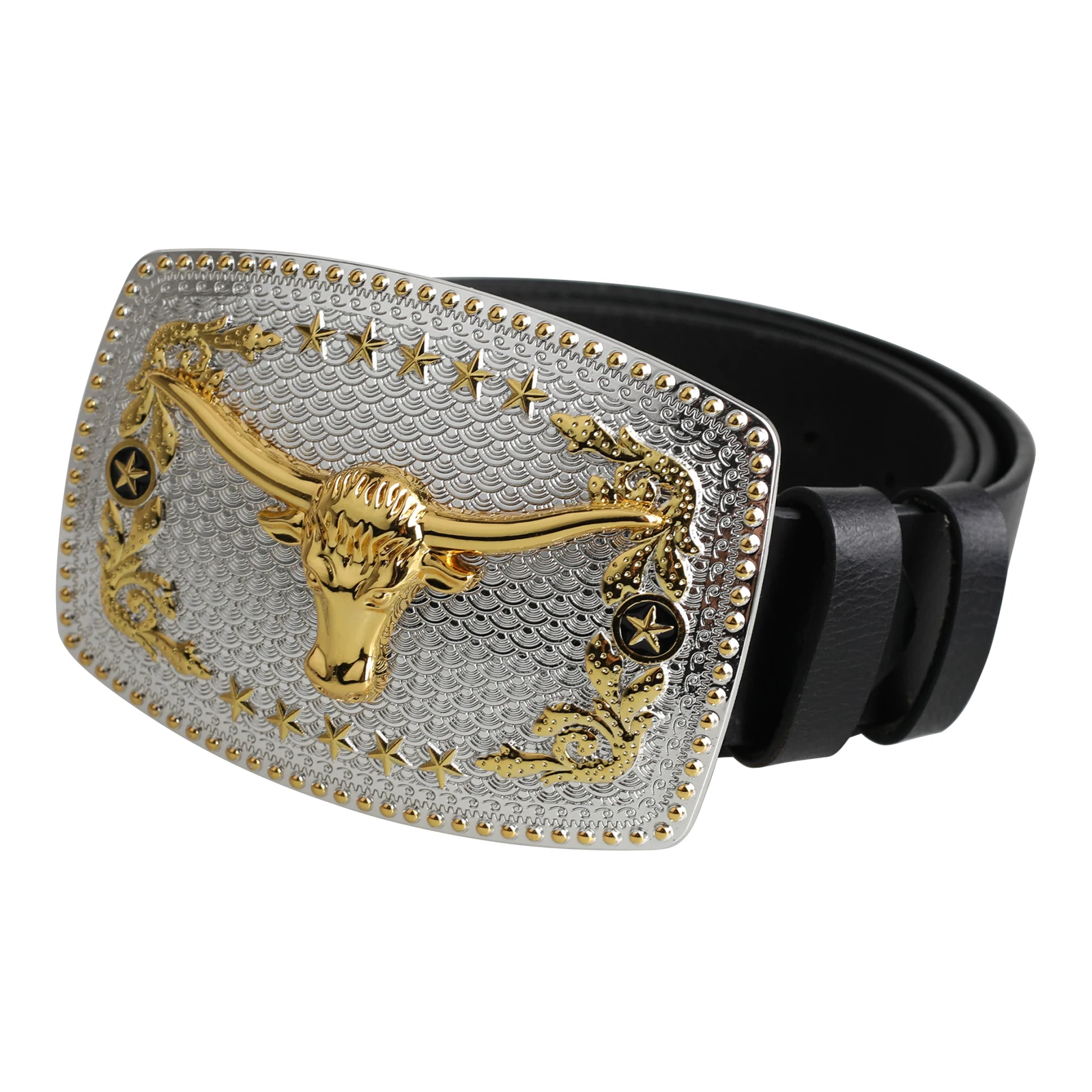 

Big Ox Head Buckle Genuine Leather Belt