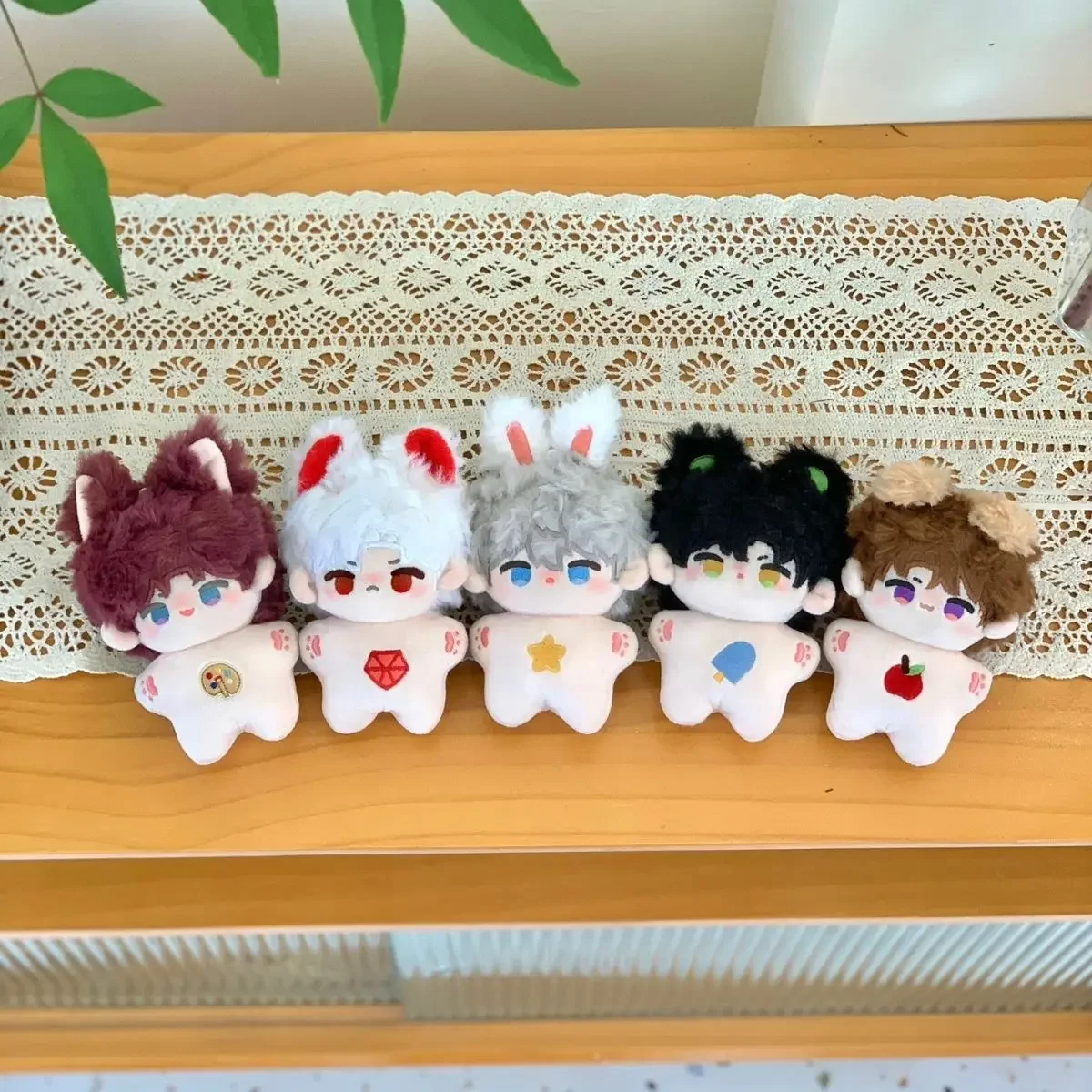 10cm boneca caleb jogo amor e espaço profundo sylus xavier zayne rafayel anime plushies algodão estofamento ídolo pingente mochila chaveiro