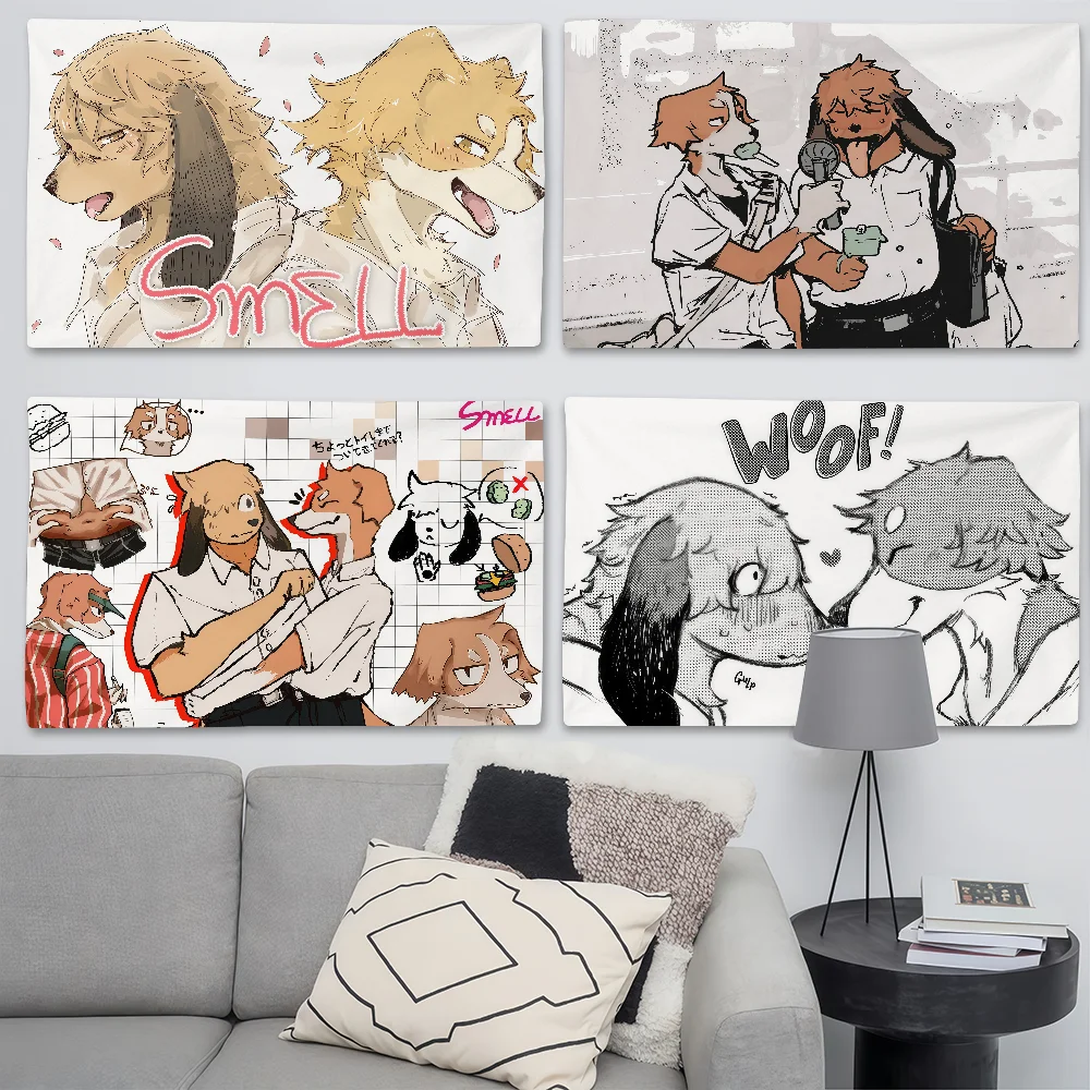 Cartoon S-SMELL N-Nagabe-Flagge, geeignet für Geburtstagsfeiern, Wohnzimmer, Schlafzimmer und Outdoor-Camping-Dekorationen